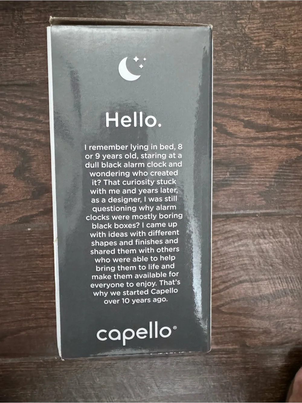 CAPELLO power tray alarm table clock wireless charger